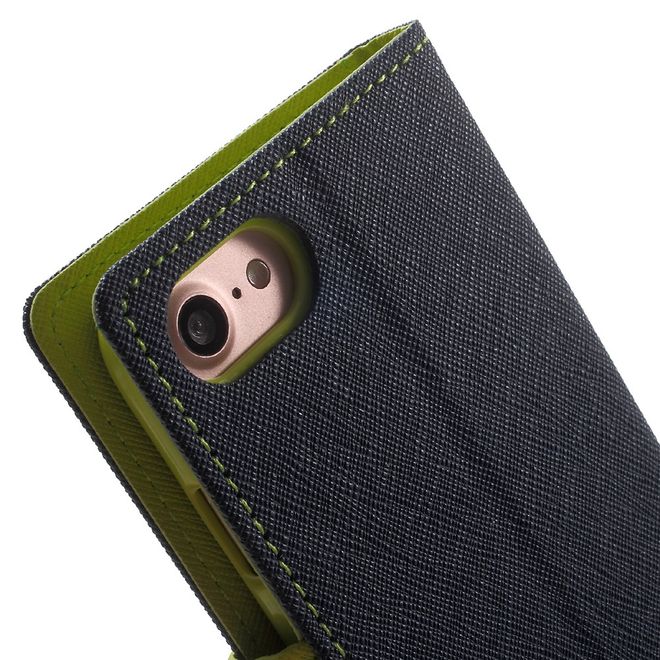 Goospery - Sony Xperia X Performance Hülle - Handy Bookcover - Fancy Diary Series - navy/lime