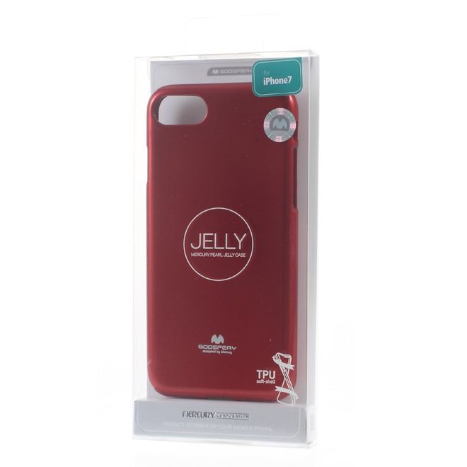 Goospery - Hülle für Sony Xperia Z5 Compact - TPU Soft Case - Pearl Jelly Series - rot