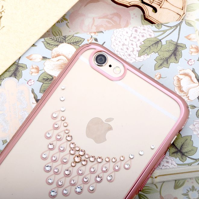 Kingxbar - iPhone 6/6S Plus Hülle - Handyhülle aus Plastik - Starry Sky Series - Tautropfen - Rosegold