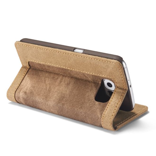 Caseme - Stylische Leder Hülle für Samsung Galaxy S6 - braun