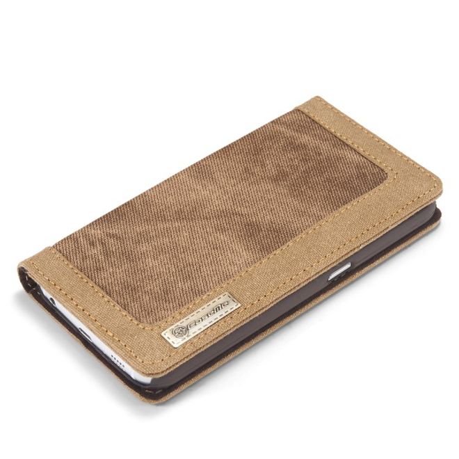 Caseme - Stylische Leder Hülle für Samsung Galaxy S6 - braun
