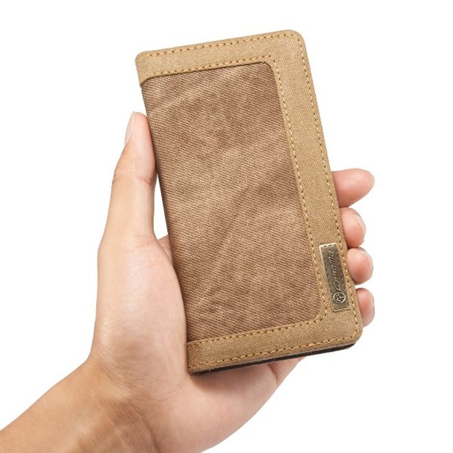 Caseme - Stylische Leder Hülle für Samsung Galaxy S6 - braun