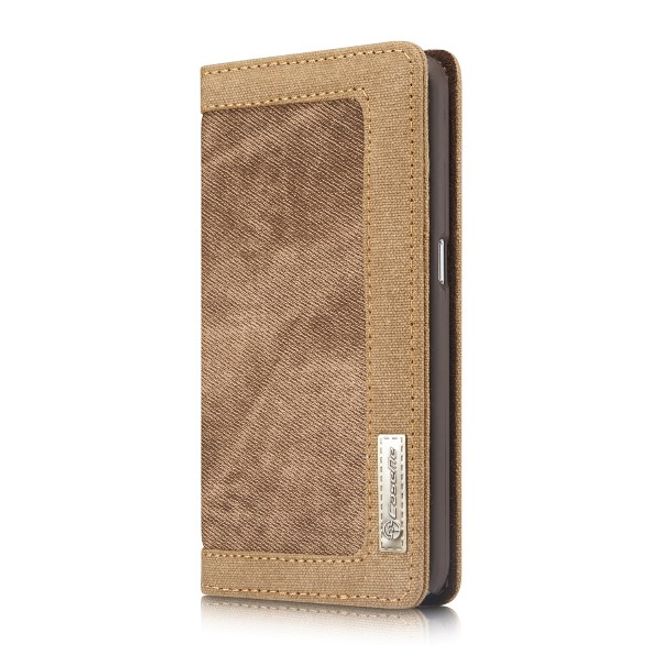 Caseme - Stylische Leder Hülle für Samsung Galaxy S6 - braun