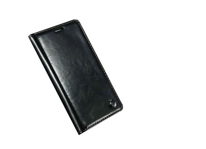 Caseme - Klassische Leder Hülle für Galaxy S6 Edge Plus - schwarz