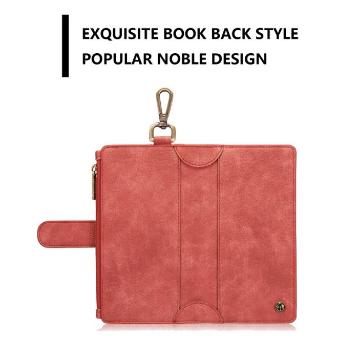 Caseme - Leder Etui mit abnehmbarer Plastik Hülle für iPhone 6 Plus/6S Plus - rot