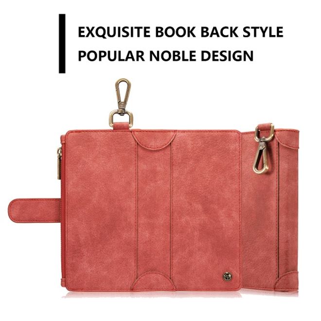 Caseme - Leder Etui mit abnehmbarer Plastik Hülle für iPhone 6 Plus/6S Plus - rot