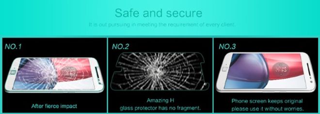 Nillkin - Lenovo Moto G4 Plus Schutzfolie - Amazing H Series - Explosionsgeschützte Folie