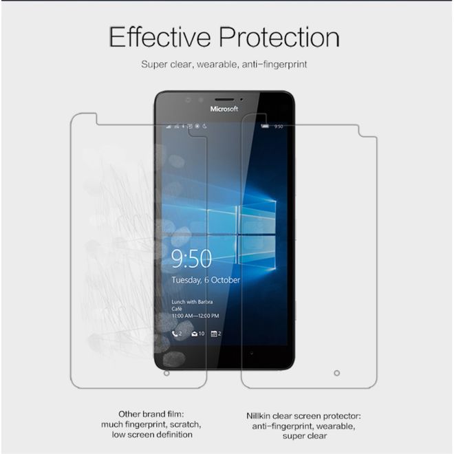 Nillkin - Microsoft Lumia 950 Premium Schutzfolie - Super Clear Series