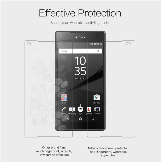 Nillkin - Display Schutzfolie für Sony Xperia Z5 Compact - Super Clear Series