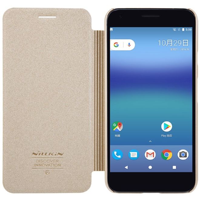 Nillkin - Google Pixel Hülle - Funkelndes Leder Case - Sparkle Series - gold