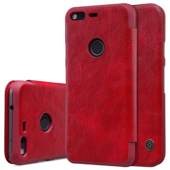 Nillkin - Google Pixel XL Hülle - Leder Book Case - Qin Series - rot