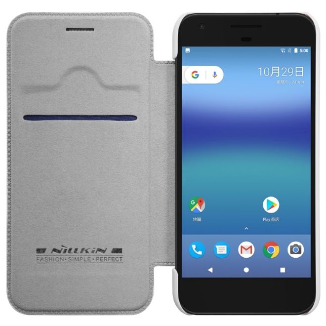 Nillkin - Google Pixel XL Hülle - Leder Book Case - Qin Series - weiss
