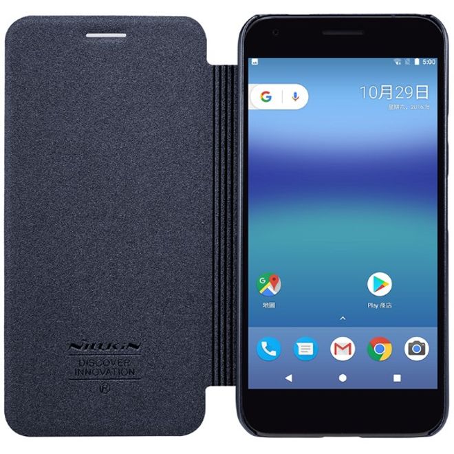 Nillkin - Google Pixel XL Hülle - Funkelndes Leder Case - Sparkle Series - schwarz