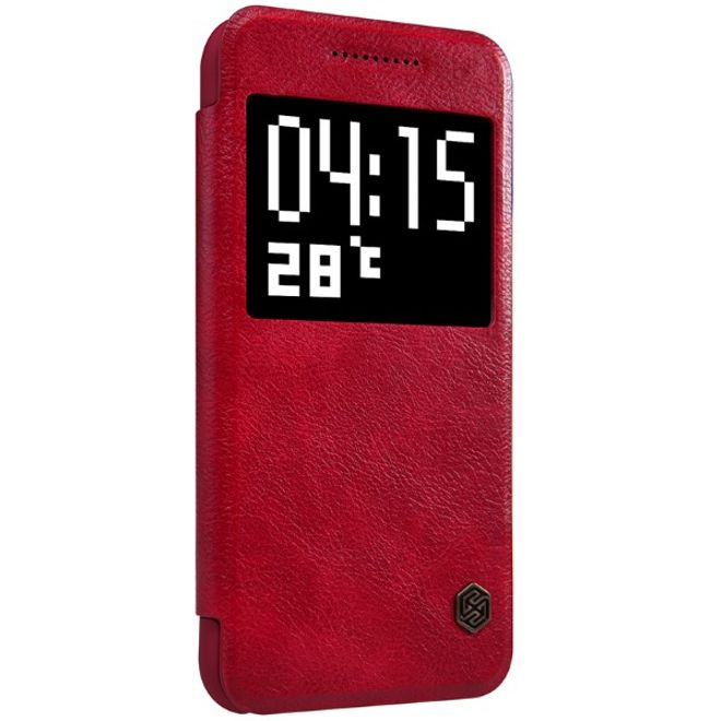 Nillkin - Handyhülle für HTC One A9 - Leder Hülle - Qin Series - rot