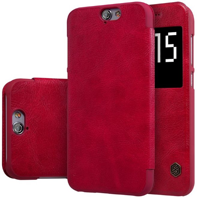 Nillkin - Handyhülle für HTC One A9 - Leder Hülle - Qin Series - rot