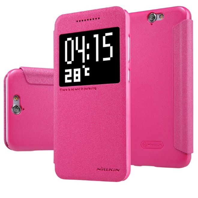 Nillkin - Handyhülle für HTC One A9 - Leder Case - Sparkle Series - pink