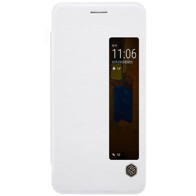 Nillkin - Huawei Mate 9 Pro/Porsche Design Handyhülle - Leder Cover - Qin Series - weiss