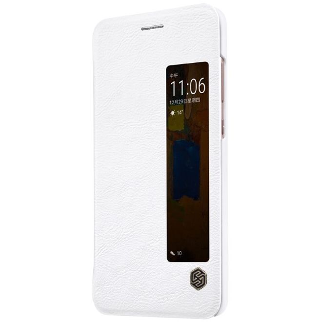 Nillkin - Huawei Mate 9 Pro/Porsche Design Handyhülle - Leder Cover - Qin Series - weiss