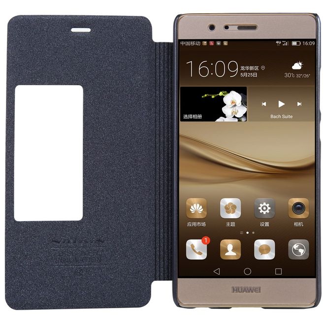 Nillkin - Huawei P9 Plus Hülle - Case aus Leder - Sparkle Series - schwarz