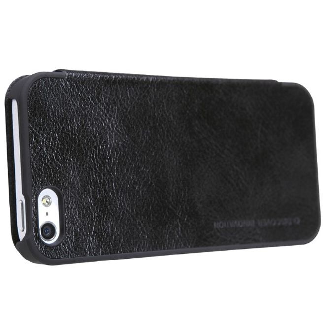 Nillkin - iPhone 5/5S/SE Hülle - Leder Case - Qin Series - schwarz