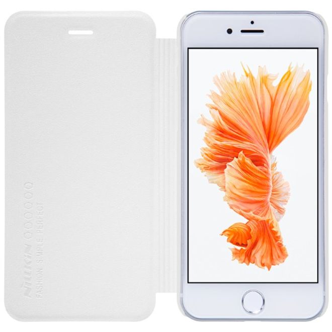 Nillkin - iPhone SE (2022) / SE (2020) / 8 / 7 Handyhülle - Funkelndes Leder Case - Sparkle Series - weiss