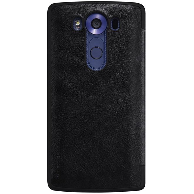 Nillkin - LG V10 Handyhülle - Leder Cover - Qin Series - schwarz
