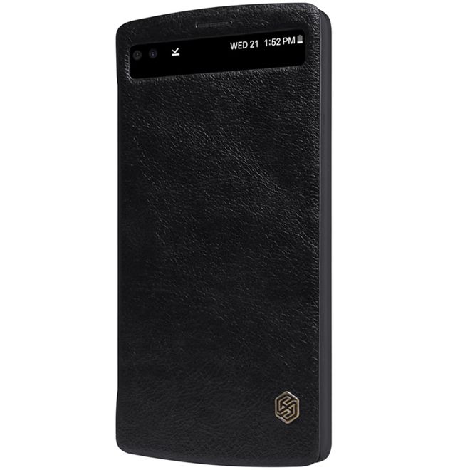 Nillkin - LG V10 Handyhülle - Leder Cover - Qin Series - schwarz