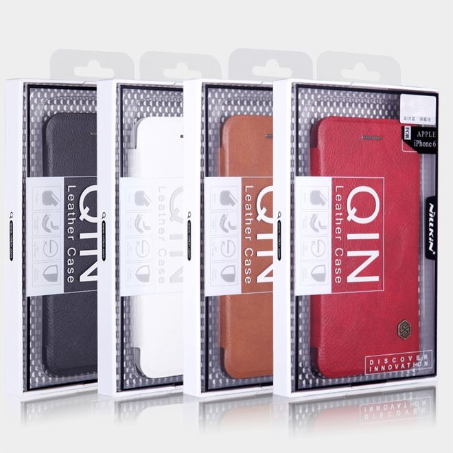 Nillkin - LG V10 Handyhülle - Leder Cover - Qin Series - schwarz