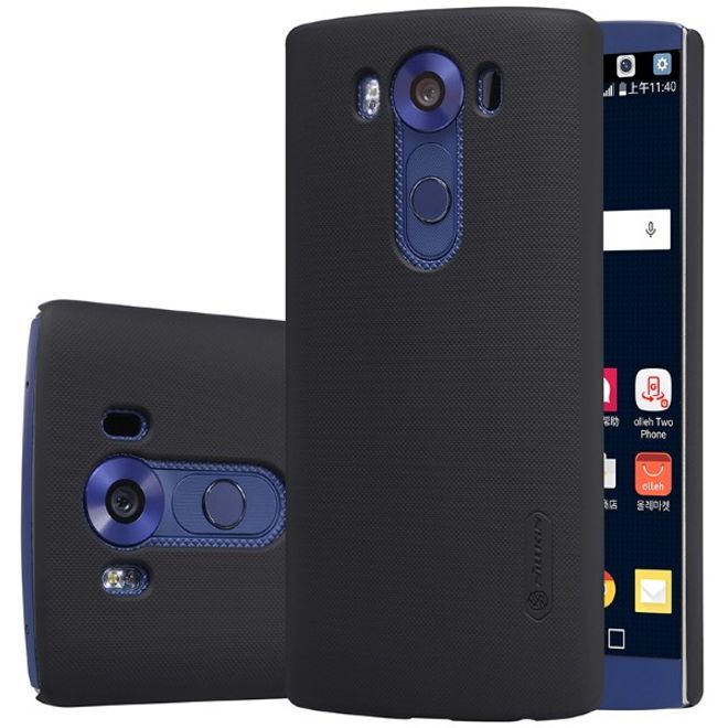 Nillkin - LG V10 Handyhülle - Plastik Case - Super Frosted Shield Series - schwarz