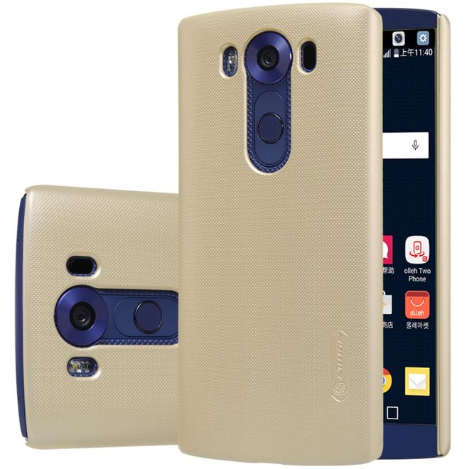 Nillkin - LG V10 Handyhülle - Plastik Case - Super Frosted Shield Series - gold