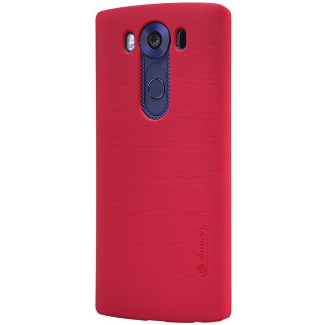 Nillkin - LG V10 Handyhülle - Plastik Case - Super Frosted Shield Series - rot