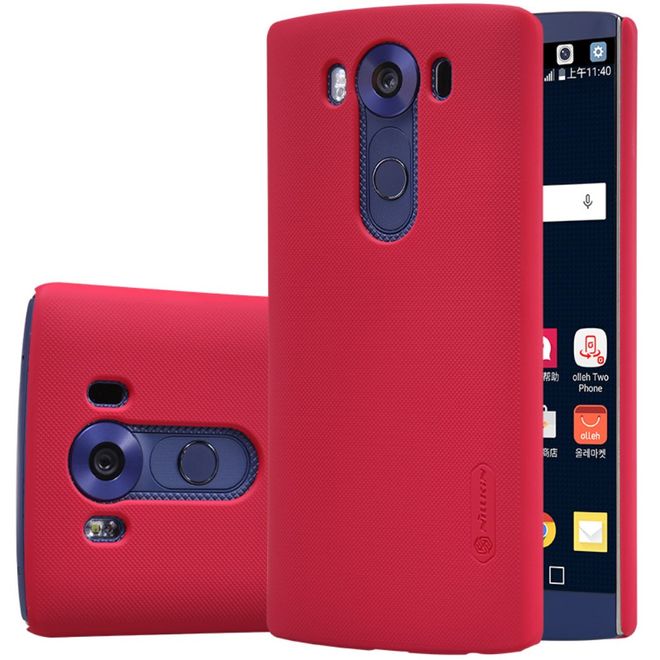 Nillkin - LG V10 Handyhülle - Plastik Case - Super Frosted Shield Series - rot