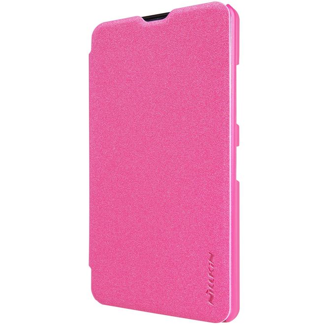 Nillkin - Microsoft Lumia 550 Hülle - Leder Case - Sparkle Series - pink