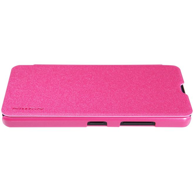 Nillkin - Microsoft Lumia 550 Hülle - Leder Case - Sparkle Series - pink