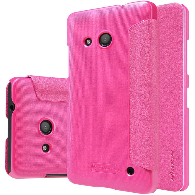 Nillkin - Microsoft Lumia 550 Hülle - Leder Case - Sparkle Series - pink