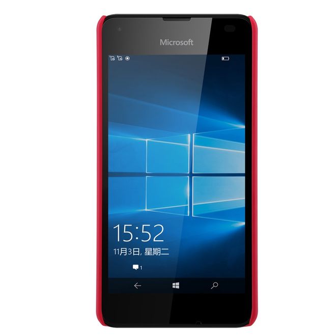 Nillkin - Microsoft Lumia 550 Handyhülle - Plastik Case - Super Frosted Shield Series - rot