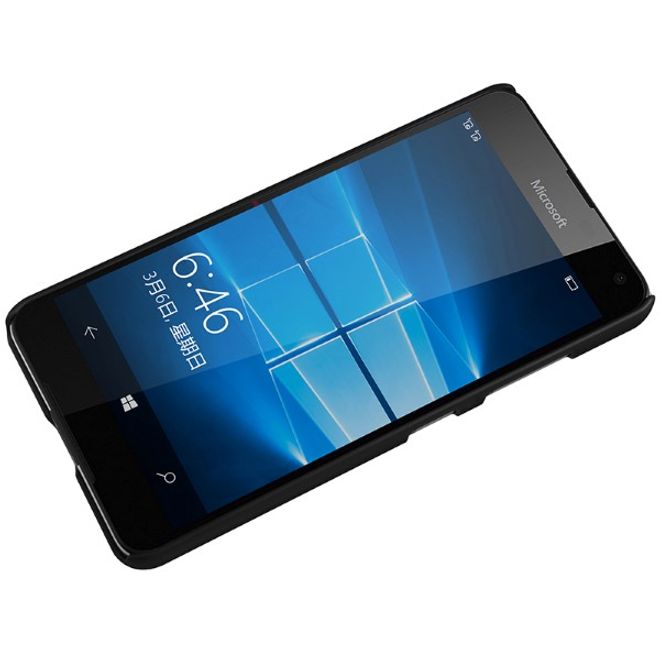 Nillkin - Handyhülle für Microsoft Lumia 650 - Plastik Case - Super Frosted Shield Series - schwarz