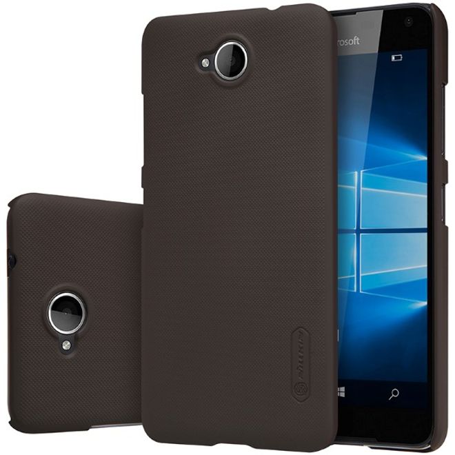 Nillkin - Handyhülle für Microsoft Lumia 650 - Plastik Case - Super Frosted Shield Series - braun