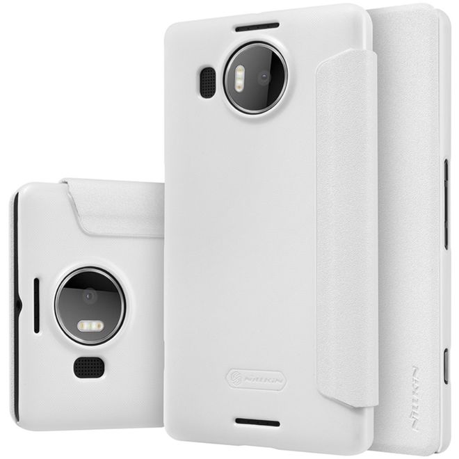 Nillkin - Microsoft Lumia 950 XL Case - Leder Hülle - Sparkle Series - weiss