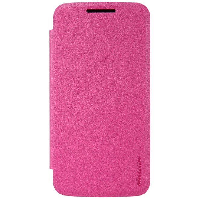 Nillkin - Lenovo Moto G4 Play Hülle - Leder Cover - Sparkle Series - pink
