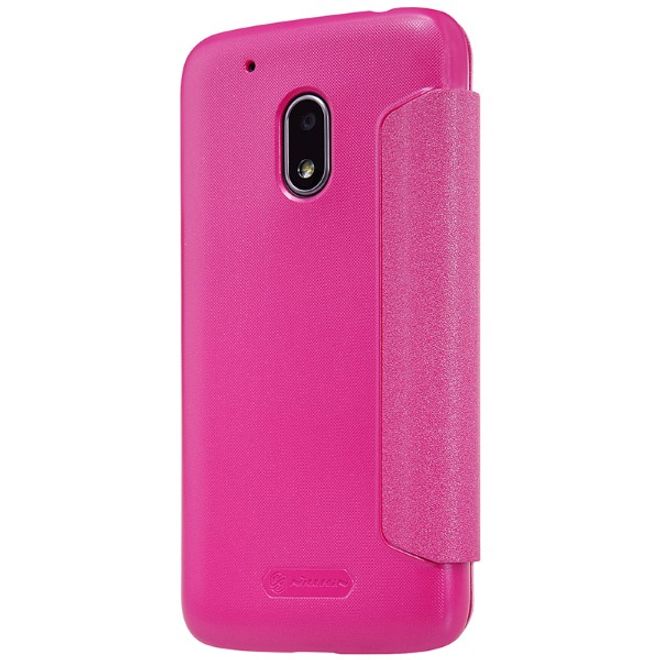 Nillkin - Lenovo Moto G4 Play Hülle - Leder Cover - Sparkle Series - pink