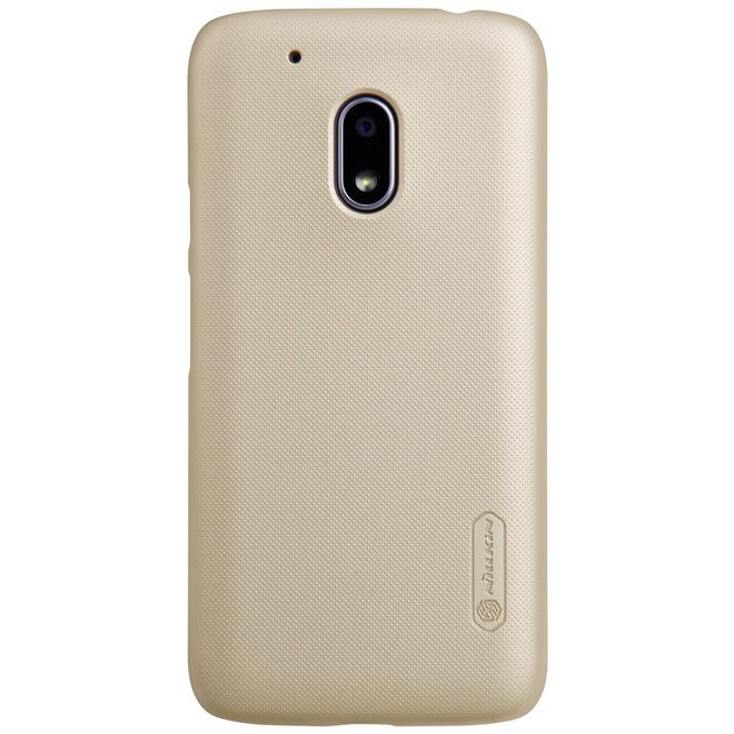 Nillkin - Lenovo Moto G4 Play Handyhülle - Plastik Case - Super Frosted Shield Series - gold