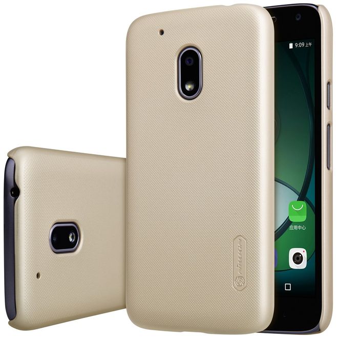 Nillkin - Lenovo Moto G4 Play Handyhülle - Plastik Case - Super Frosted Shield Series - gold