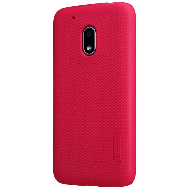 Nillkin - Lenovo Moto G4 Play Handyhülle - Plastik Case - Super Frosted Shield Series - rot