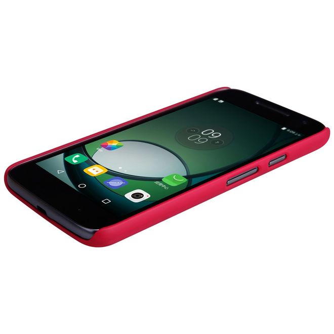 Nillkin - Lenovo Moto G4 Play Handyhülle - Plastik Case - Super Frosted Shield Series - rot