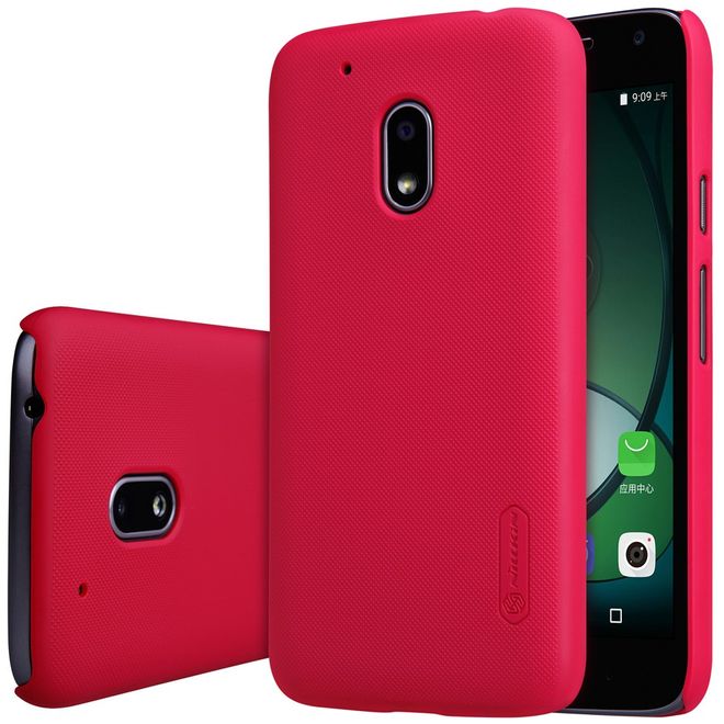 Nillkin - Lenovo Moto G4 Play Handyhülle - Plastik Case - Super Frosted Shield Series - rot