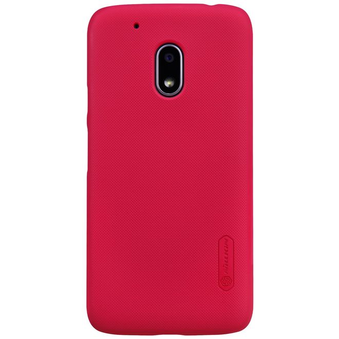 Nillkin - Lenovo Moto G4 Play Handyhülle - Plastik Case - Super Frosted Shield Series - rot