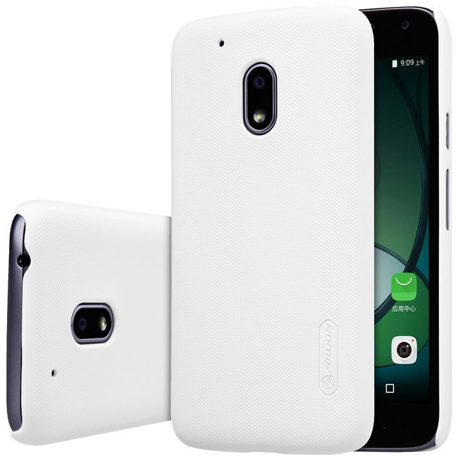 Nillkin - Lenovo Moto G4 Play Handyhülle - Plastik Case - Super Frosted Shield Series - weiss
