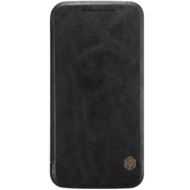Nillkin - Lenovo Moto G4 Plus Hülle - Leder Cover - Qin Series - schwarz