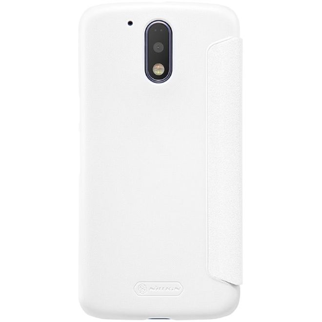 Nillkin - Hülle für Lenovo Moto G4 Plus - Leder Case - Sparkle Series - weiss